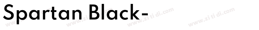 Spartan Black字体转换